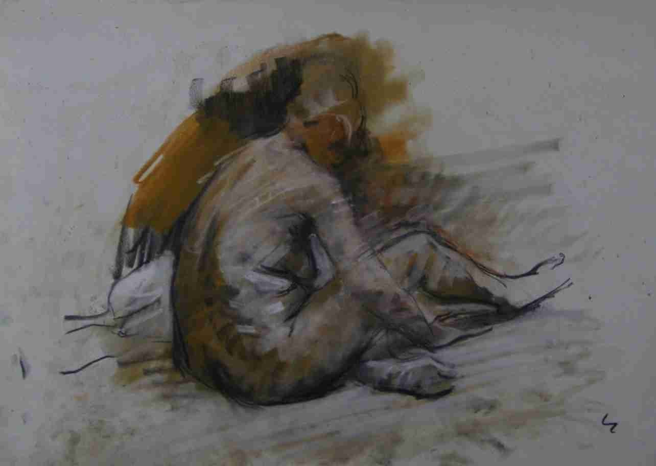 Nude study, page 46 from Duncan Shanks sketchbook 1