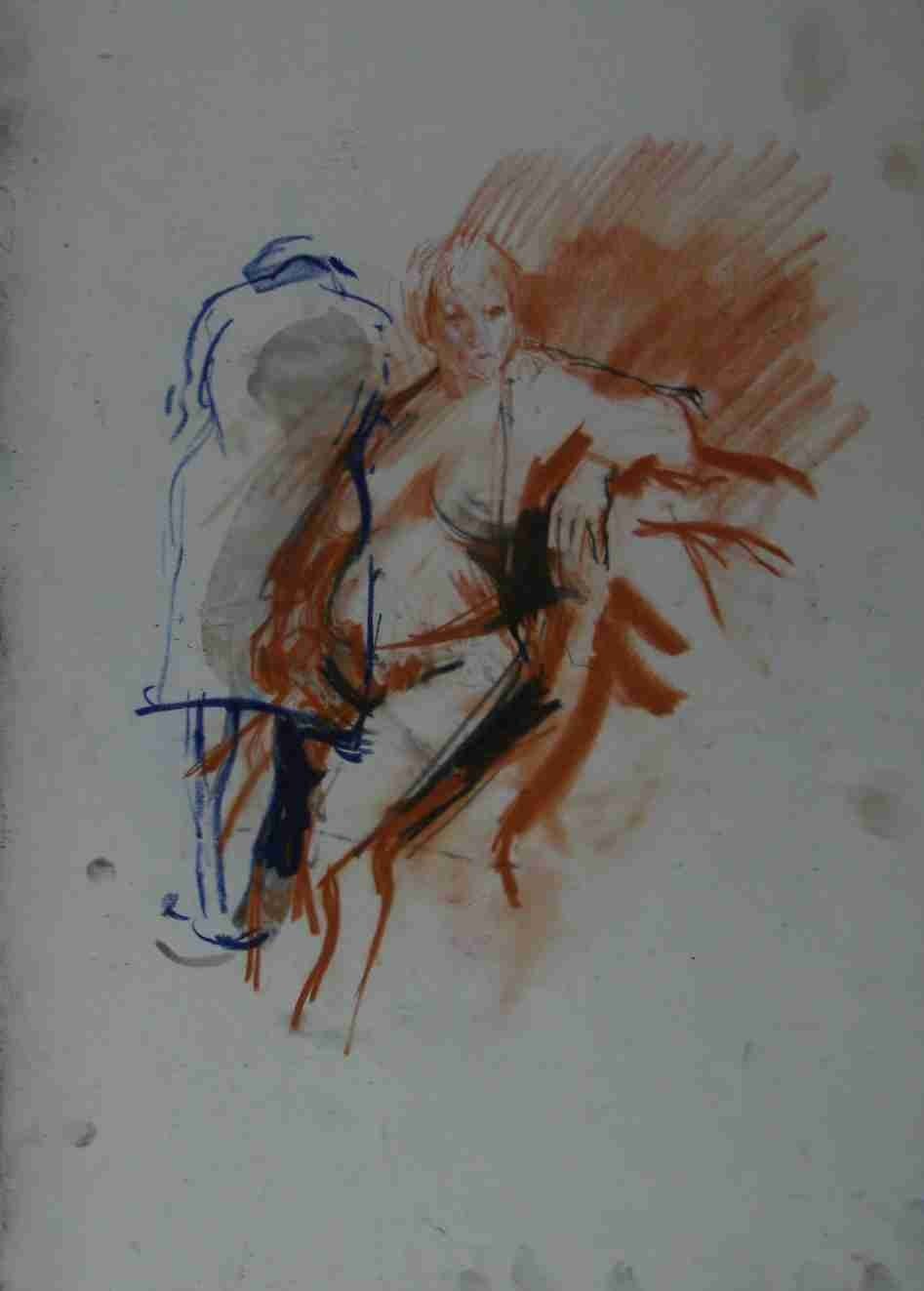 Nude study, page 45 from Duncan Shanks sketchbook 1