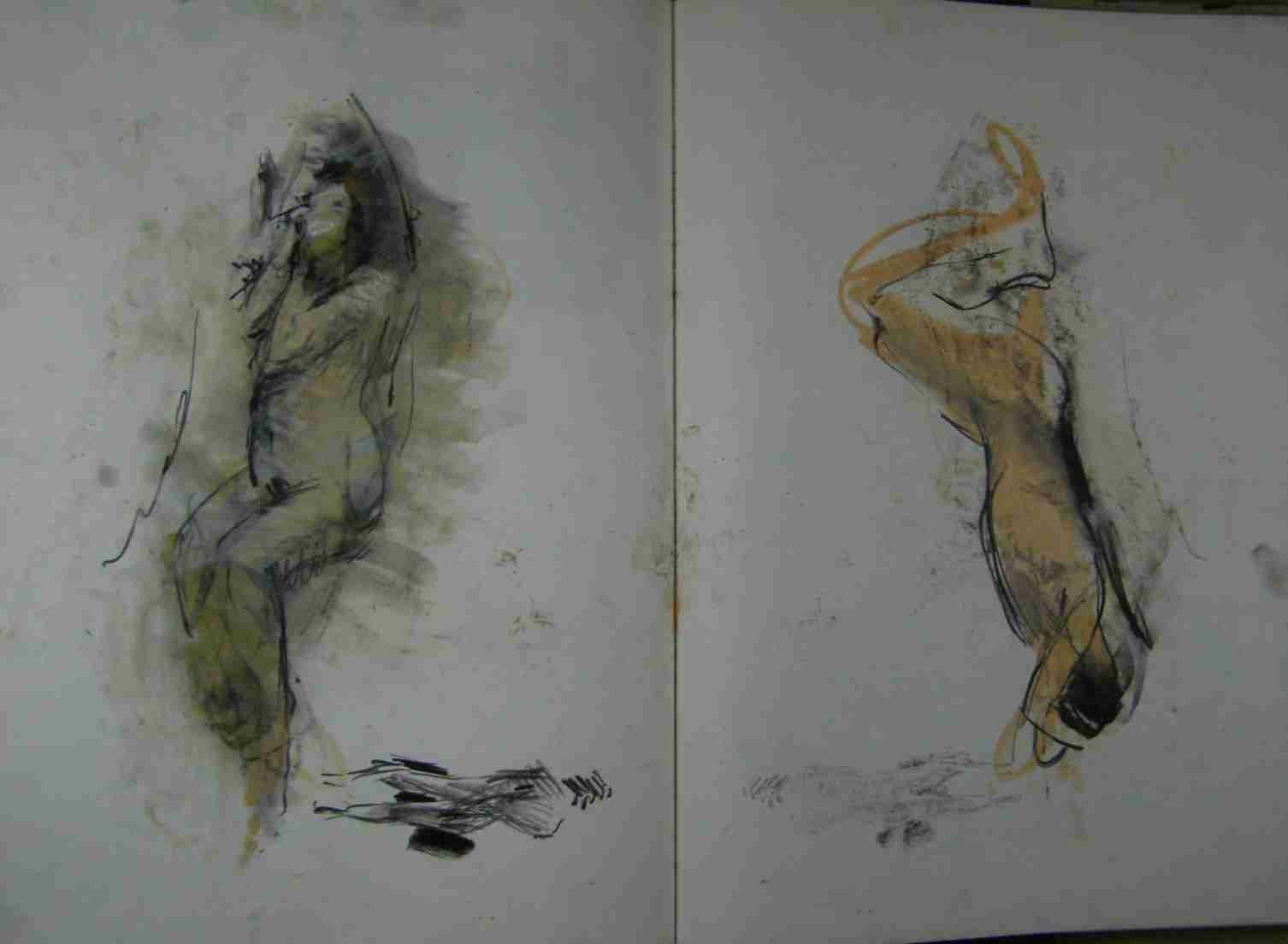 Nude studies, page 41 from Duncan Shanks sketchbook 1