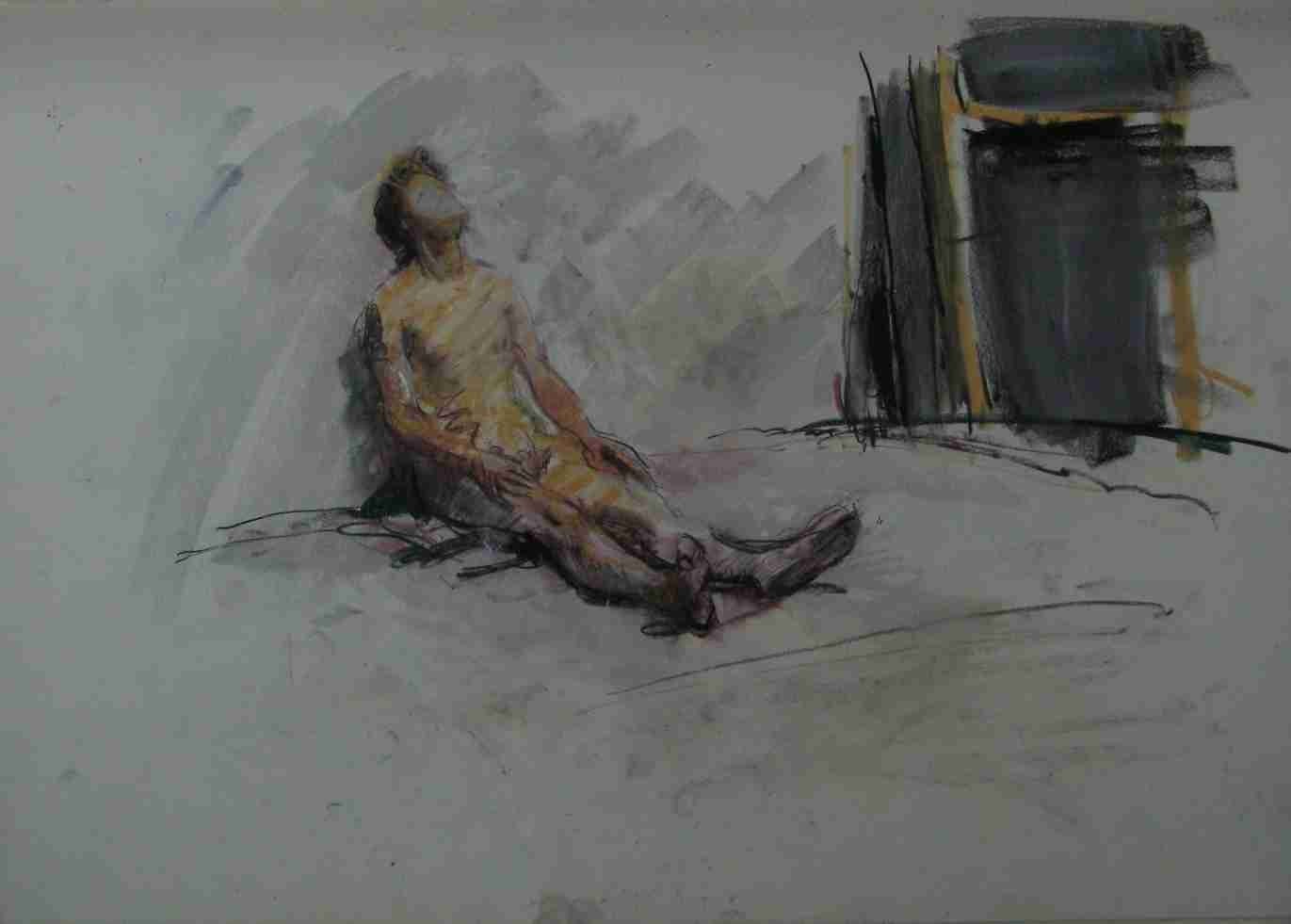 Nude study, page 40 from Duncan Shanks sketchbook 1