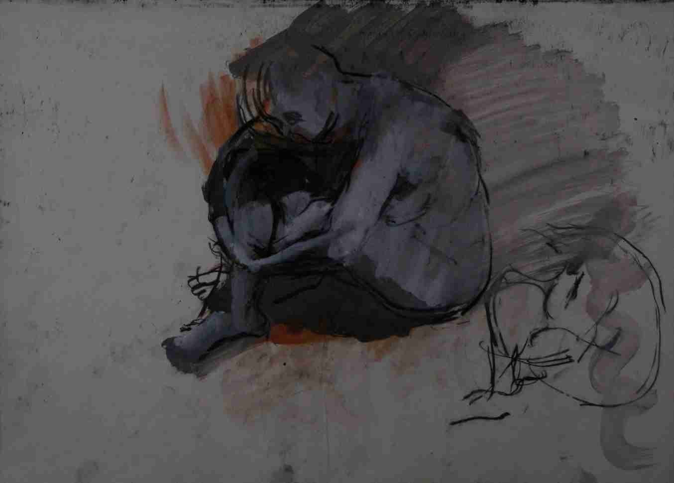 Nude study, page 9 from Duncan Shanks sketchbook 1