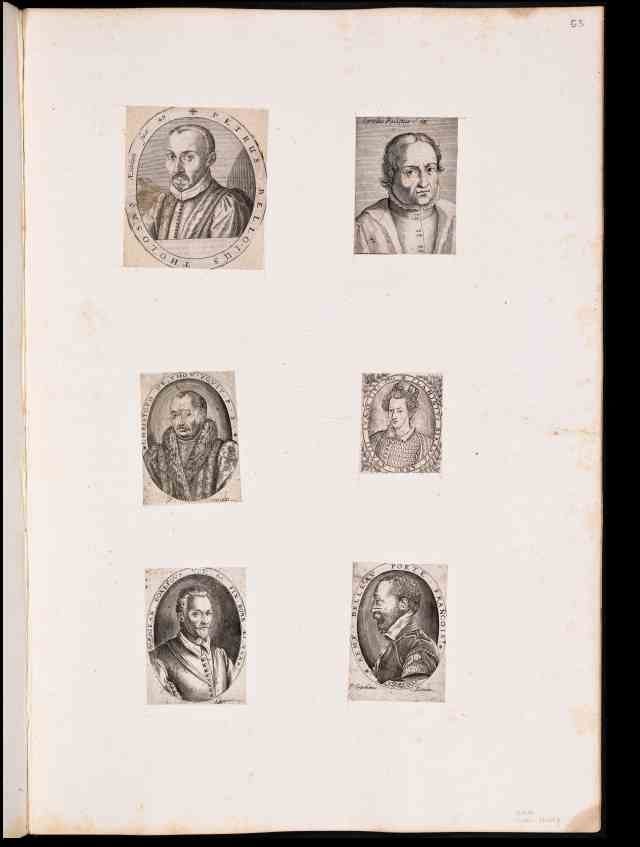 'Remy Belleau' from volume "Heads of Illustrious Men &c."