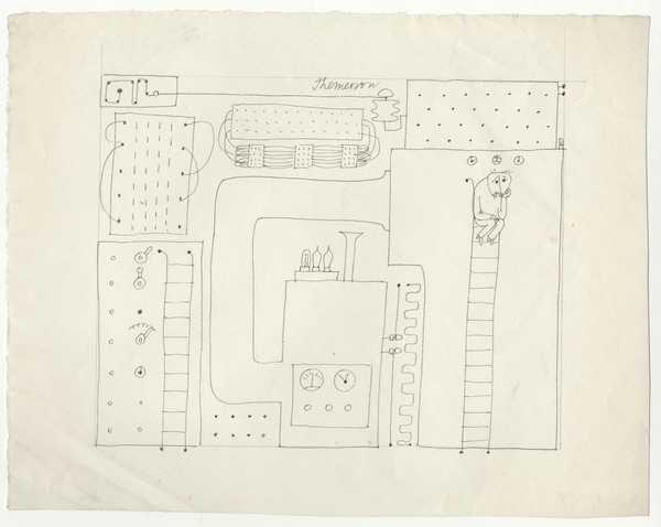 ‘Science and Technology III (high voltage)‘, Franciszka Themerson, 1954 | Tate