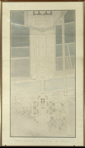 Plan général de l'Exposition universelle de 1900, Champs-Elysées et Esplanade des Invalides
