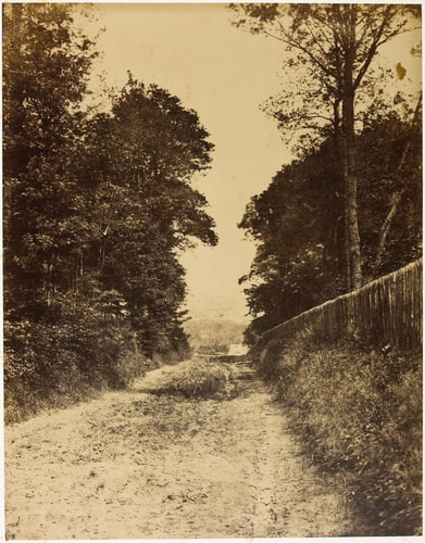 Sèvres, route des Bruyères, vue prise en descendant des Bruyères à Sèvres