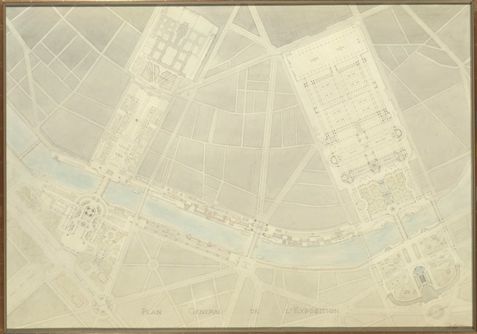 Plan général de l'Exposition universelle de 1900