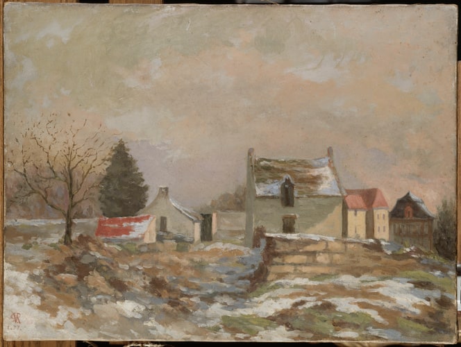 Vue de Louveciennes, neige