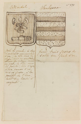 Blason aux armes de la famille de Wendel
