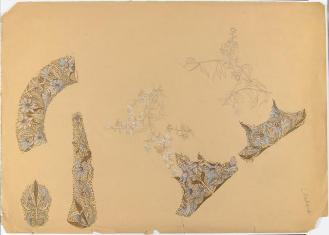 Cartouches floraux : pâquerettes