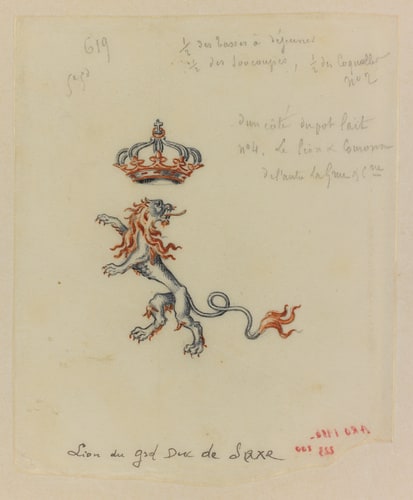 Blason aux armes du Grand duc de Saxe