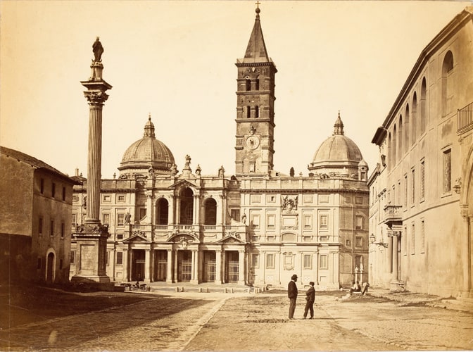 La Place Sainte-Marie-Majeure, à Rome