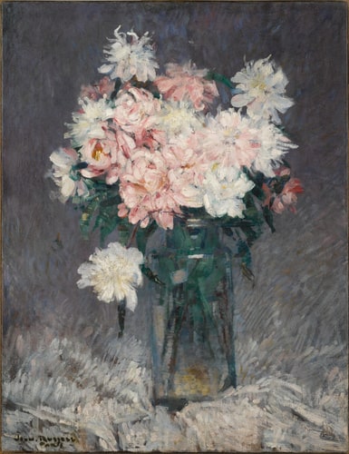 Bouquet de pivoines blanches