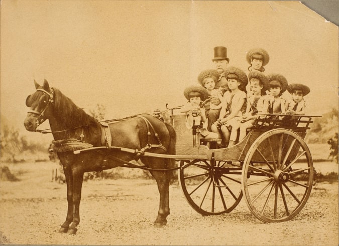 Ferdinand de Lesseps et ses enfants