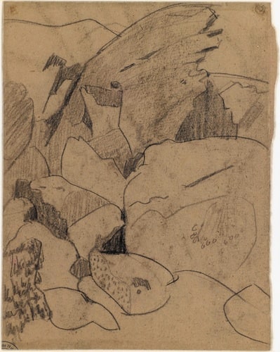 Rochers en montagne