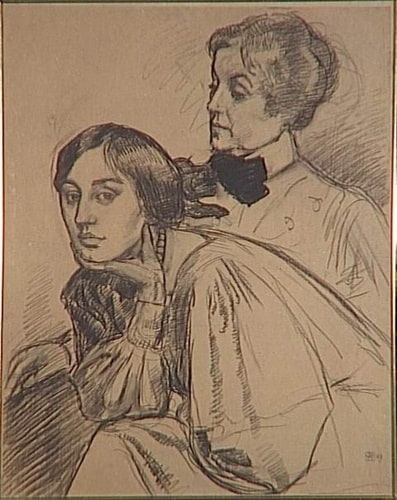 Portrait de deux femmes