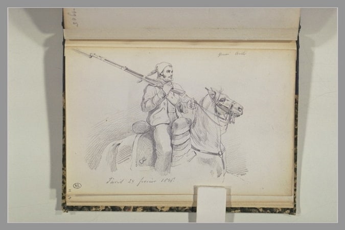 Homme du peuple, pendant la révolution de 1848, à Paris
