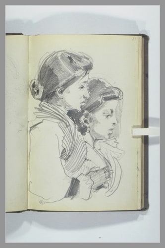 Deux jeunes femmes, vues en buste