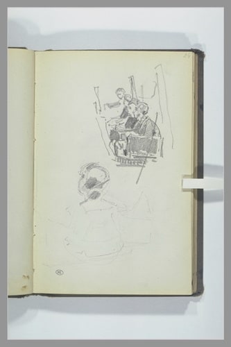 Figures assise ; femme assise, vur de dos
