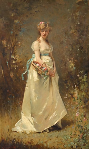 Etude de jeune femme blonde