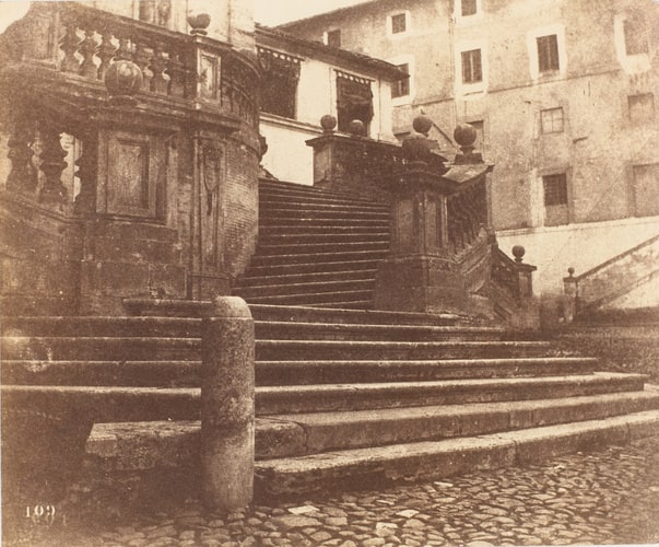 Escaliers du Pincio, à Rome