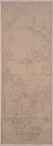 Etude pour le plafond de la salle à manger du Palais d'Orsay