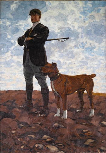 Roger Boutet de Monvel au molosse