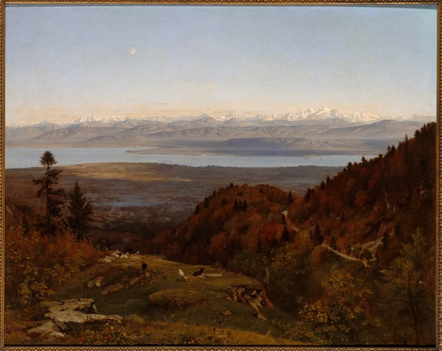 Le Mont-Blanc, vu de Saint-Cergues