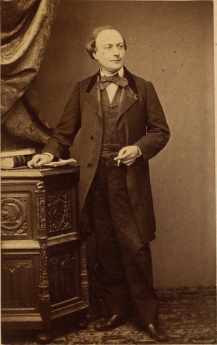 Théodore de Banville né à Paris en 1820, poête, auteur dramatique, mort en 1891