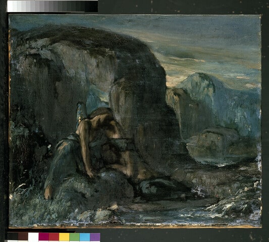 Tobias being comforted by the Angel
