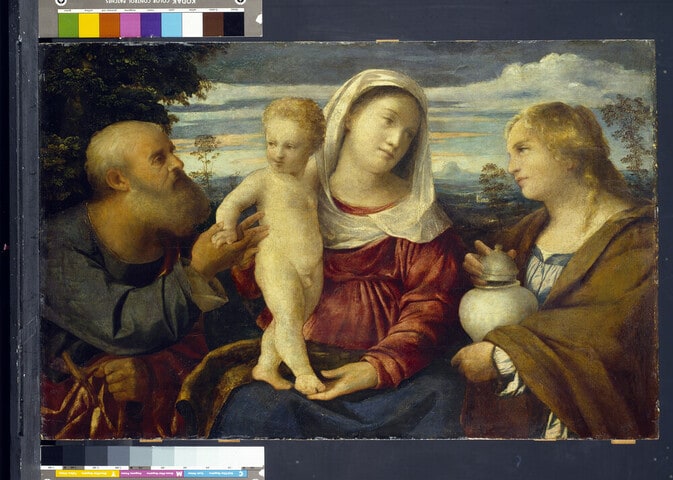 The Holy Family with St Mary Magdalen