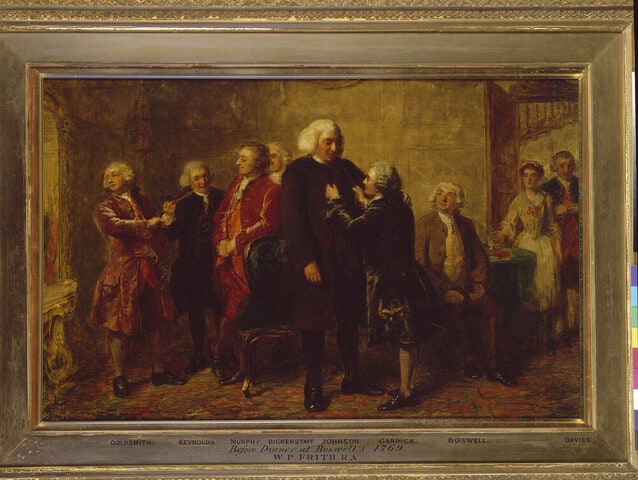 Before Dinner at Boswell's Lodging, 1769