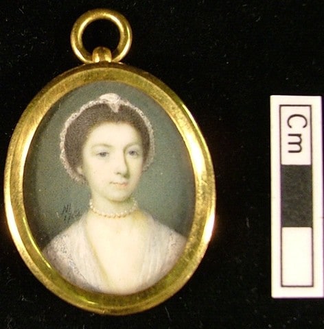 Lady in a white Lace Dress, member of the Bouverie Family