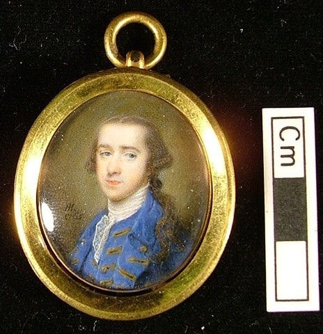 Man in a blue Coat, a member of the Bouverie Family