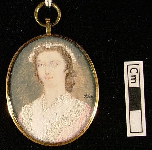 Lady in a pink Dress