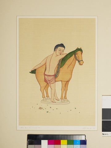 Horse in Sancai (Tri-coloured) Glaze