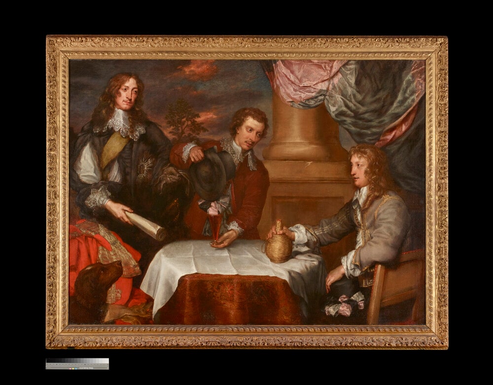 Portrait of Prince Rupert, Colonel William Legge (probably) and Colonel John Russell