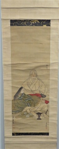 Hanging scroll of three of the Rokkasen