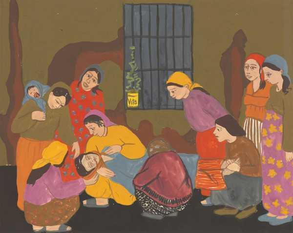 ‘Prison Paintings 10‘, Gulsun Karamustafa, 1972 | Tate