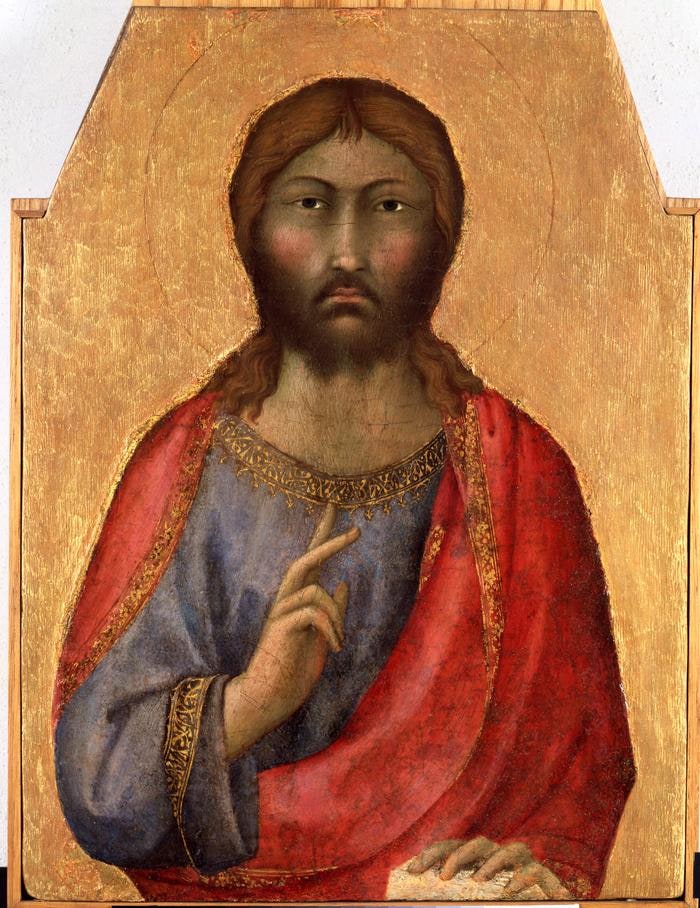 Cimasa di polittico: Redentore benedicente