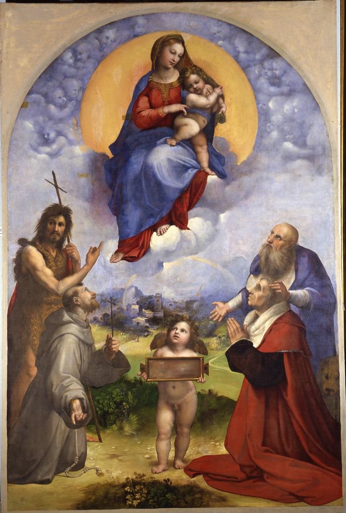 Pala d'altare: Madonna di Foligno
