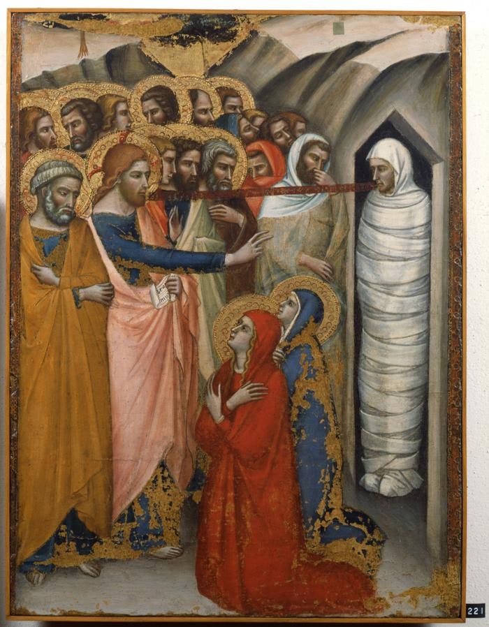 Scomparto di predella: Resurrezione di Lazzaro