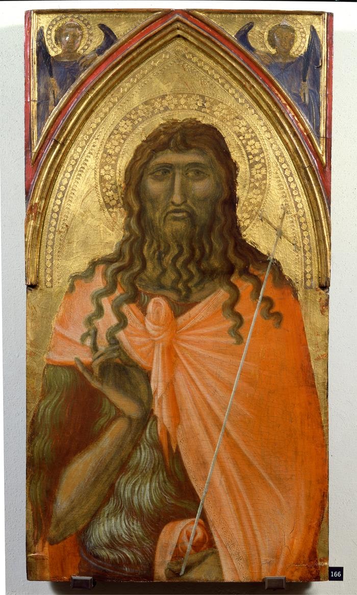 Scomparto di tabernacolo a sportelli: San Giovanni Battista