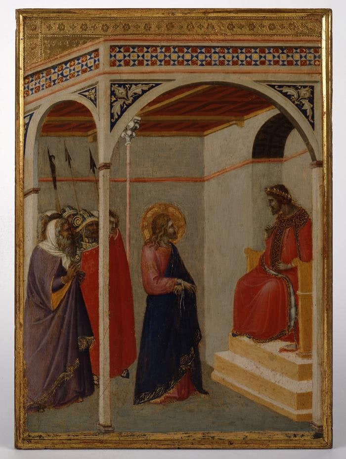 Valva di dittico (?): Gesù davanti a Pilato